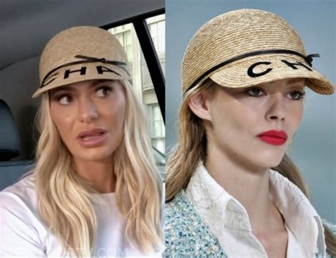 chanel straw hat dorit|Hat .